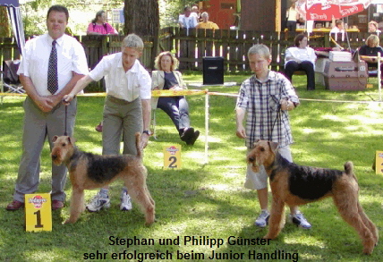Stephan und Philipp Günster 
sehr erfolgreich beim Junior Handling